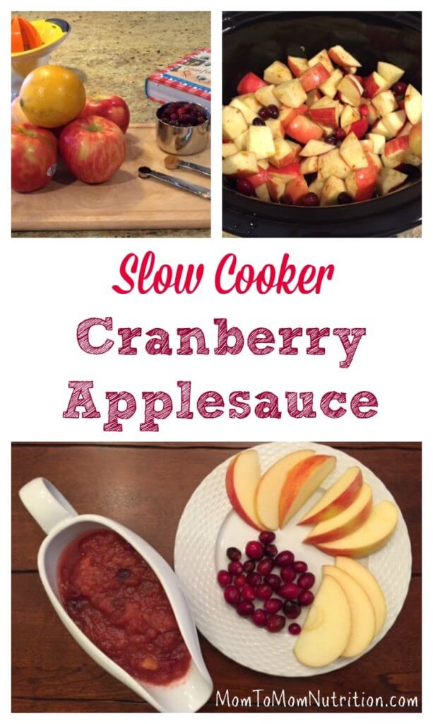 This slow cooker cranberry applesauce had no added sugar and takes minimal effort to make with the help of your slow cooker.