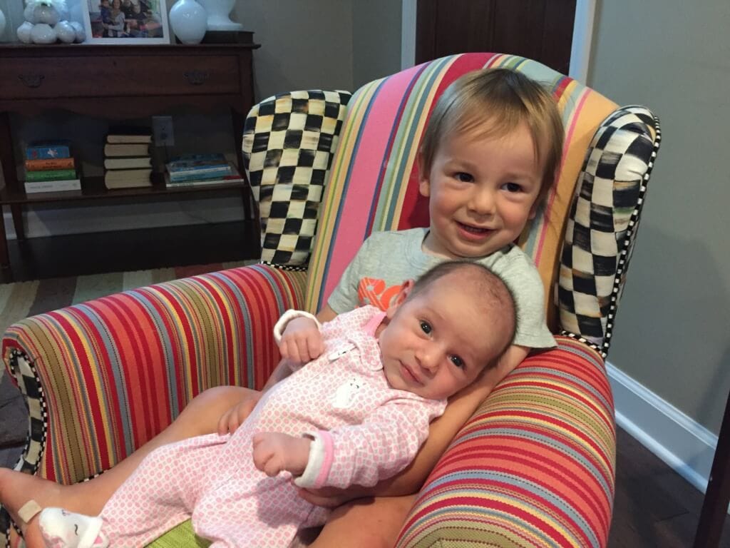 Somebody else is loving extra snuggles from Ms. Lily these days too! Hang on tight Lily!