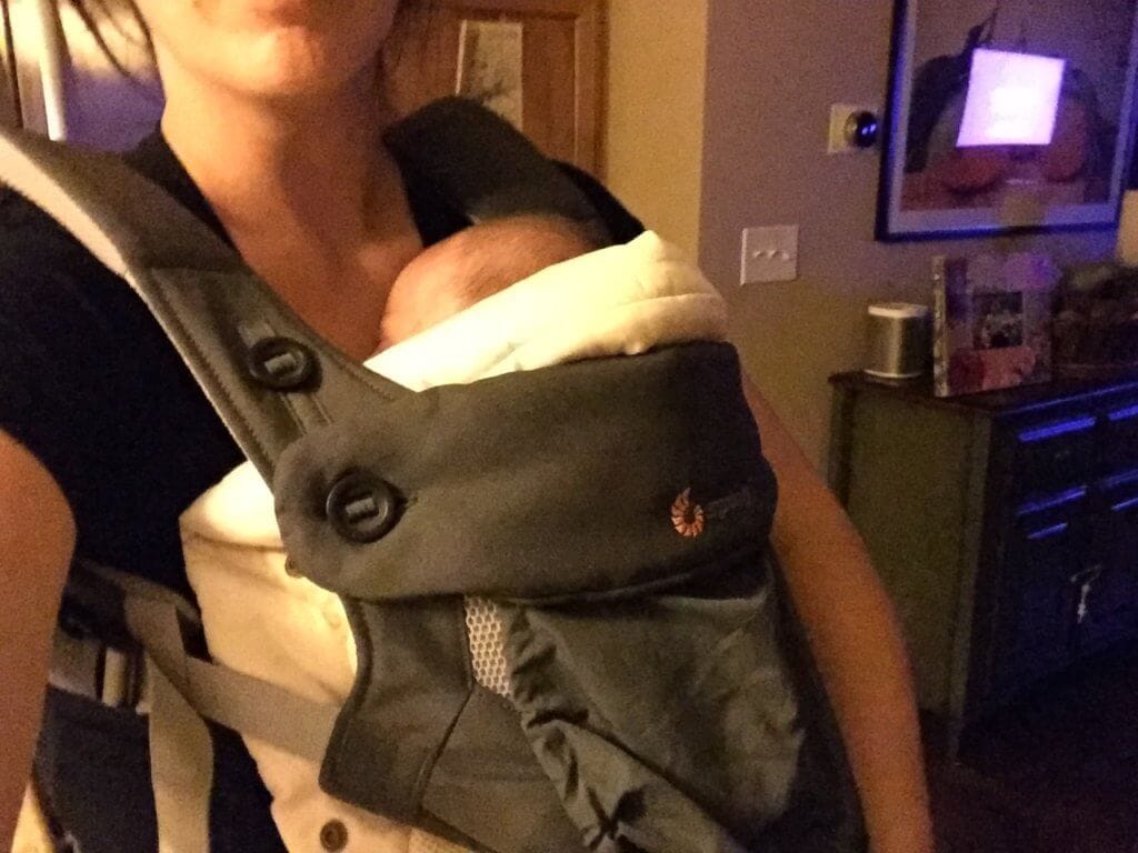 IMG_7162 - Mom to Mom Nutrition In fact, I'm pretty much wearing this baby carrier and baby 24/7. The Ergo needs a frequent wash too!