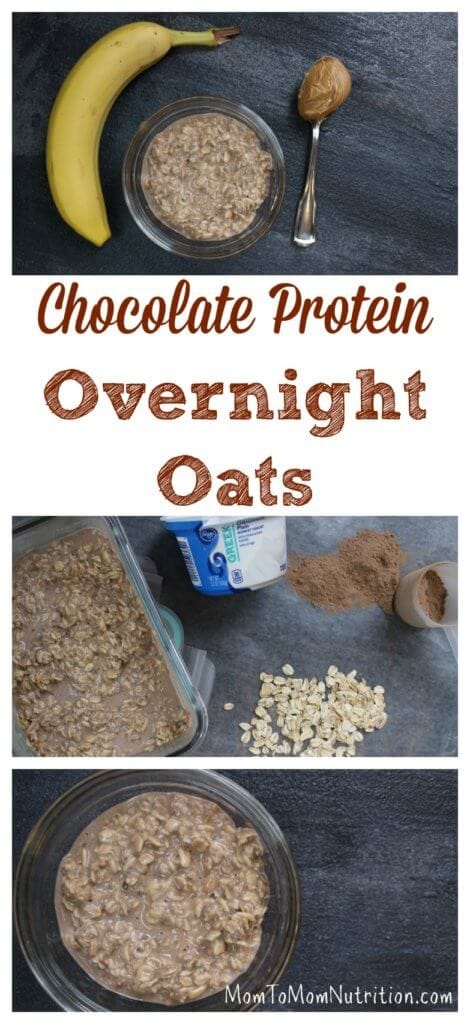 A 5-ingredient recipe for chocolate protein overnight oats makes one healthy, protein-packed recipe for breakfast or snacking! 