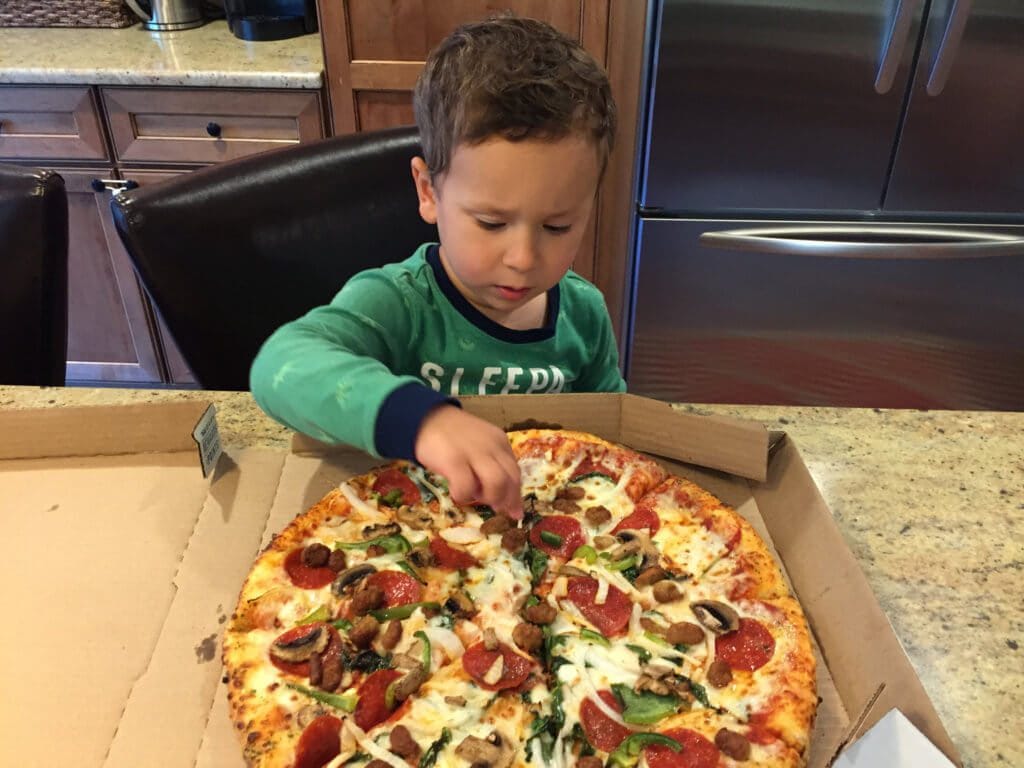 "It's all mine Mom!"