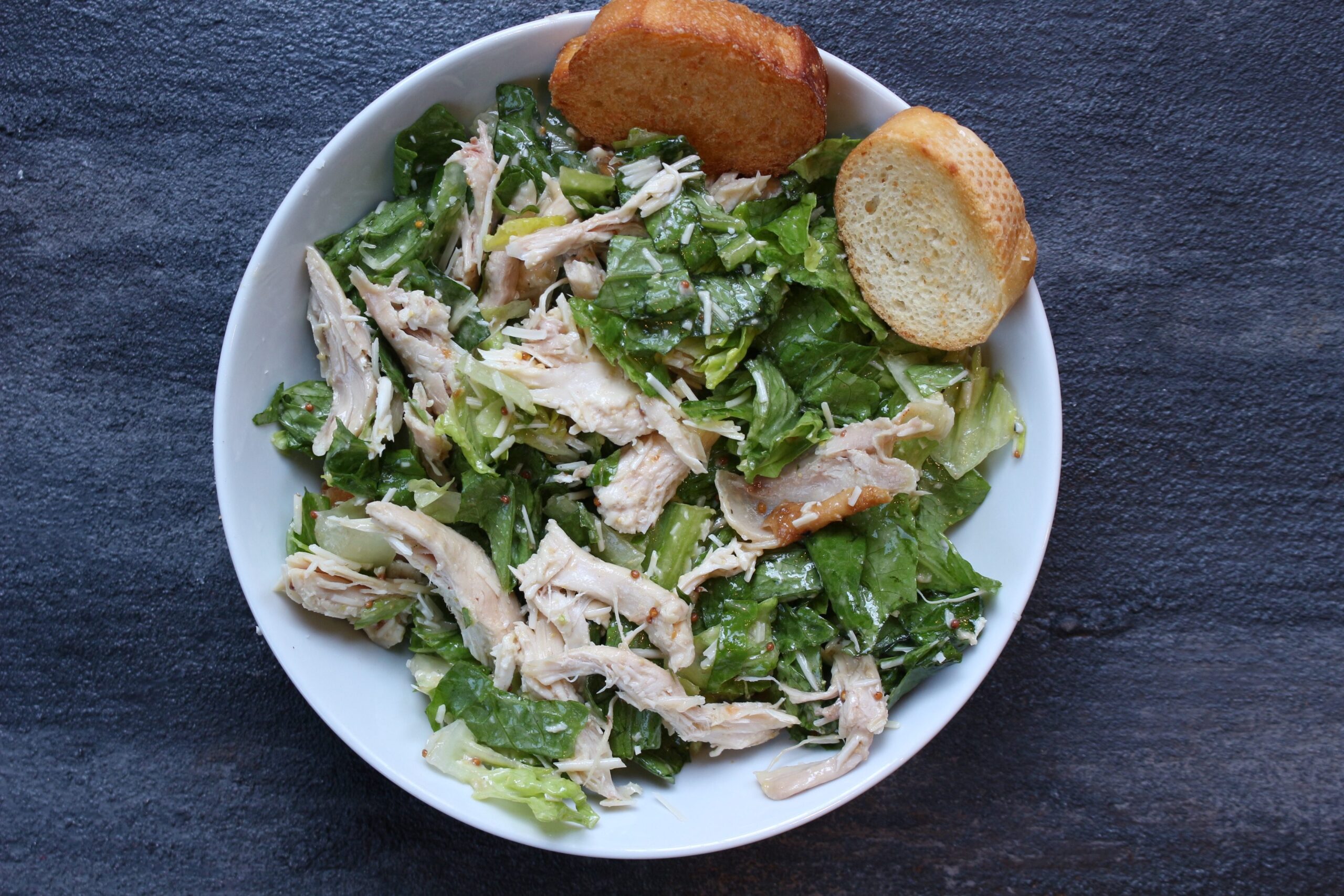 Rotisserie Chicken Caesar Salad - Mom to Mom Nutrition