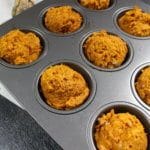 These pumpkin spice muffins are super moist and taste just like the many flavors of fall! They make a great snack or sweet treat for holiday parties.