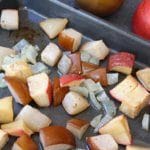 Bring out the delicious flavors of fall with this simple side dish of oven-roasted apples, pears, and onions.