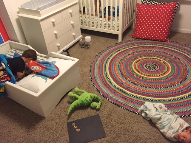 img_7384 - Mom to Mom Nutrition Typical pre-naptime scene. Yes, I transfer Lily to my arms or her crib.