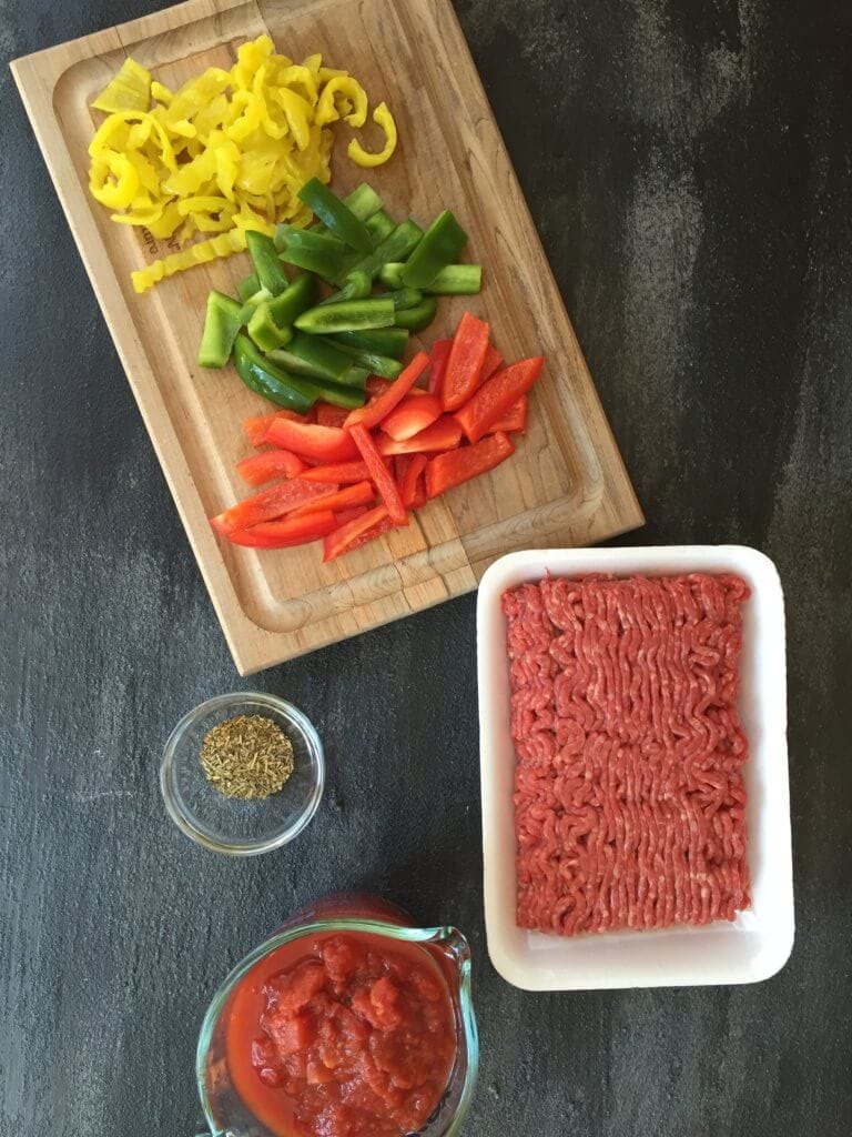Italian Beef Skillet is a 20-minute dinner made with lean Ground Beef and lots of fresh peppers, making it a hearty and healthy weeknight meal.