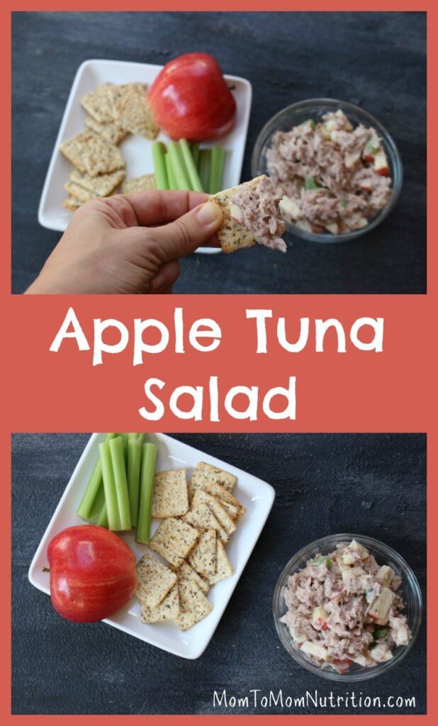 Canned tuna is given fresh flavor with fresh apples, celery, and Greek yogurt dressing! Apple tuna salad is delicious on whole wheat bread or fresh lettuce greens.#appletunasalad #kidfriendlyrecipes #thebesttunasalad #healthytunasaladrecipe