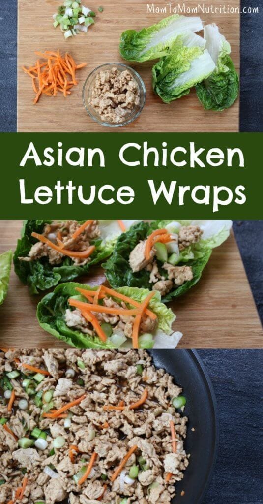 asianchickenlettuce - Mom to Mom Nutrition Asian Chicken Lettuce Wraps is a fresh copycat recipe, just as good as the PF Chang’s version and made in just 20 minutes at home!