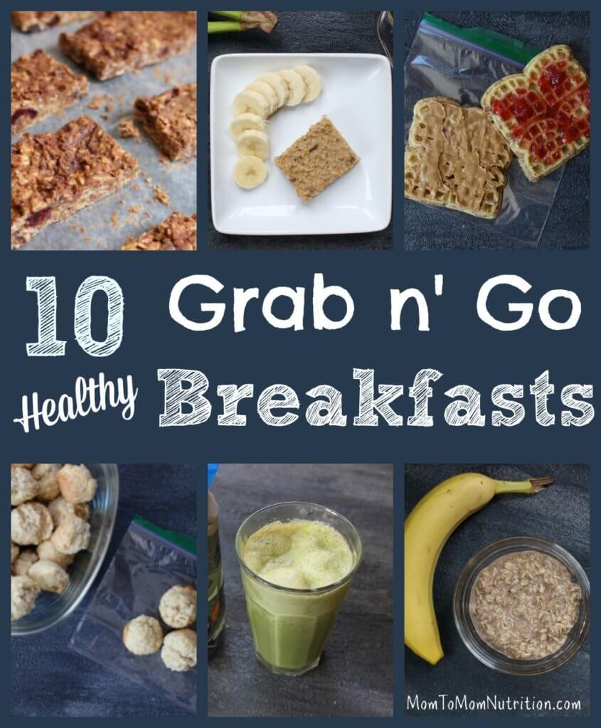 breakfastideas2 - Mom to Mom Nutrition Finding it hard to eat breakfast before school or work? These recipes offer healthy grab-and-go breakfast ideas meant to make mornings easier!