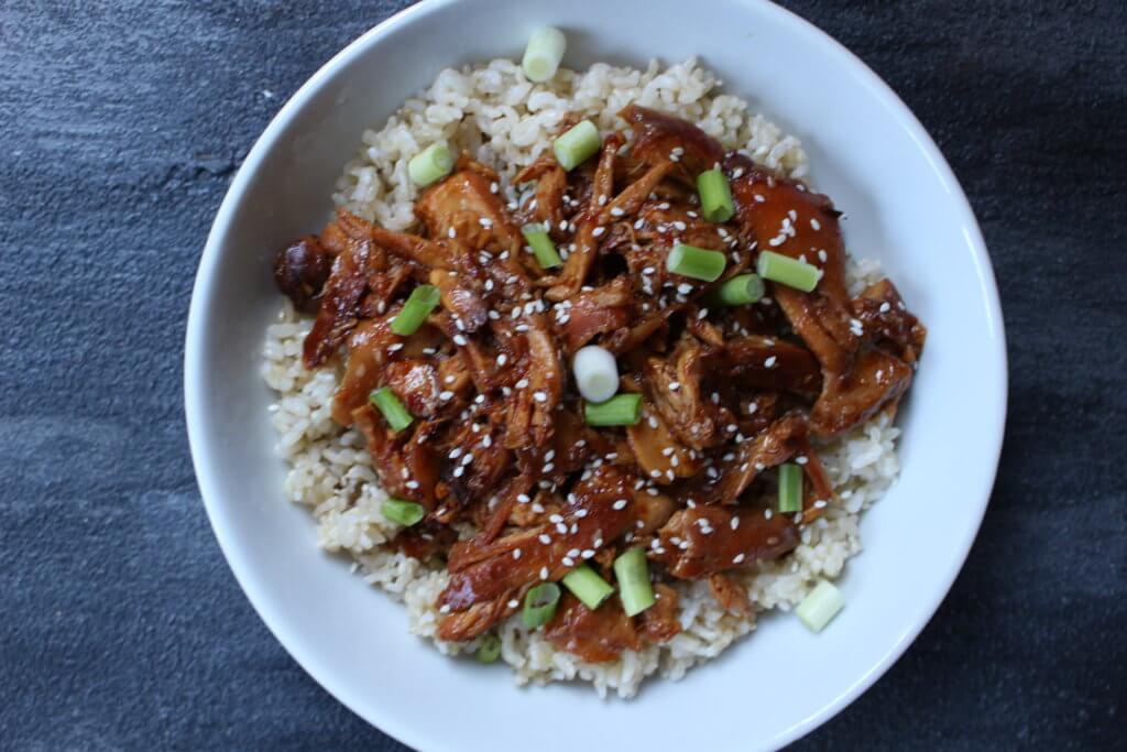Bring out your slow cooker and pantry staple ingredients for a sweet and spicy sesame chicken thighs recipe! 