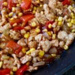 Tex-Mex Turkey Skillet is a heart-healthy dinner option made with the combined flavors of BBQ and Mexican cooking, plus super lean ground turkey breast.