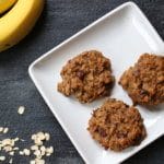 Banana oatmeal cookies make a perfect breakfast on-the-go or after school snack, and are the perfect way to use ripe bananas!