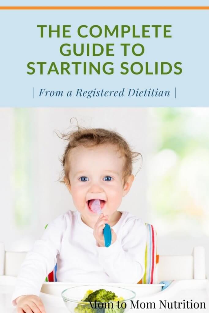 Ready to start solid foods with your baby? Get the details as to what and how much baby should be eating with this comprehensive guide to starting solids! 
