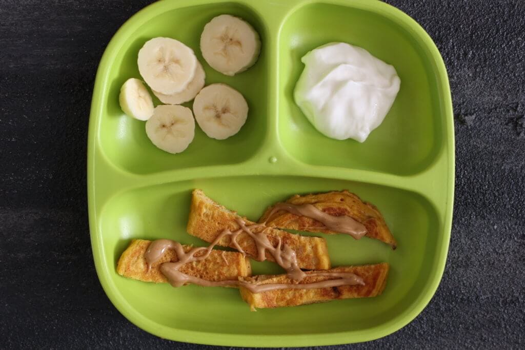 Pumpkin banana pancakes make a delicious grab n’ go breakfast or perfect hand-held, nutritious finger food for babies and toddlers.