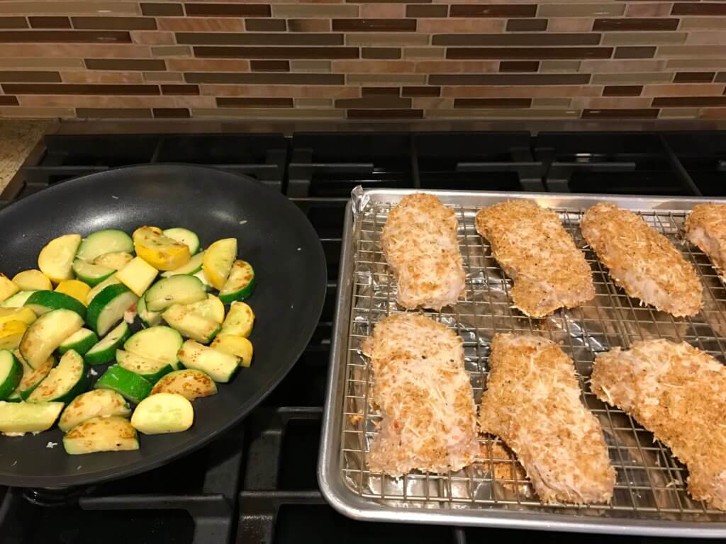 All you need is 4 ingredients to make these parmesan crusted pork chops. Served alongside roasted broccoli or sautéed zucchini and dinner couldn’t get any easier!