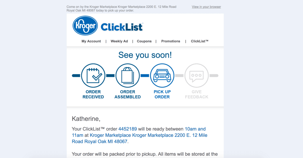 Here's an inside look at my experience using ClickList, an online grocery ordering service from Kroger. 