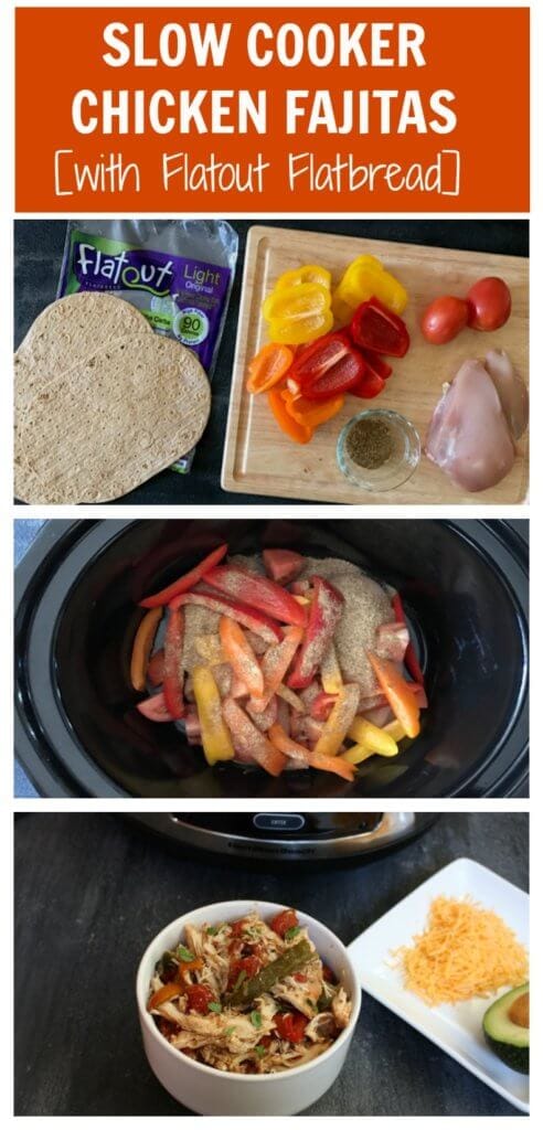 Bring out your slow cooker for a full-of-flavor chicken fajitas dinner, made with lots of fresh vegetables and your favorite fajitas toppings. 