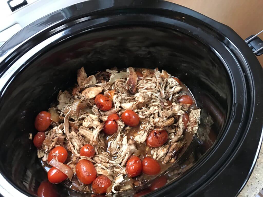 Filled with layers of flavor and simple ingredients, this slow cooker balsamic chicken is sure to make any weeknight meal taste both elegant and delicious!