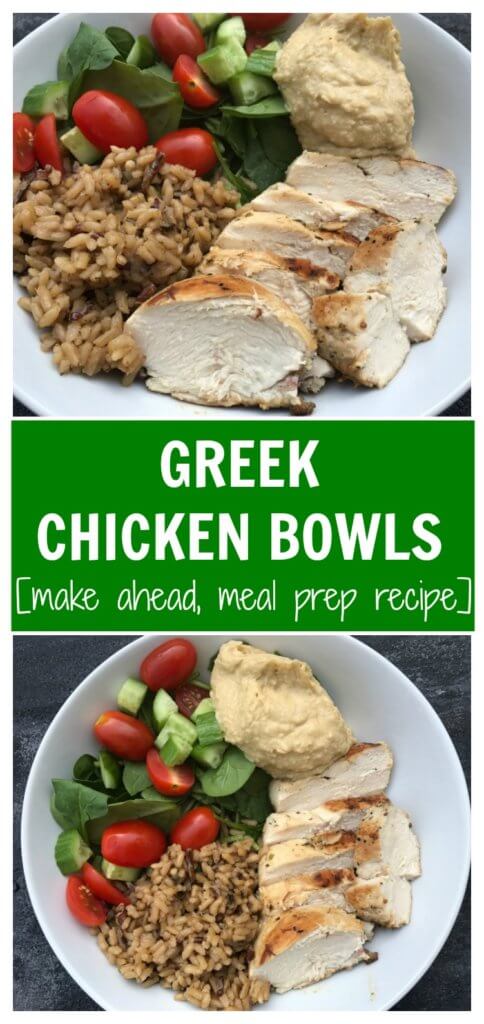 Greek chicken bowls make a delicious one-bowl meal that is packed with fresh, Greek flavors and is easily customizable depending on your family’s favorite veggies!