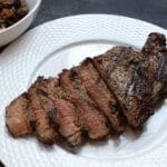 Fire-up the grill for the flavorful combination of grilled strip steaks with mushrooms. Perfect for a summer BBQ, weeknight meal, or date-night at home.