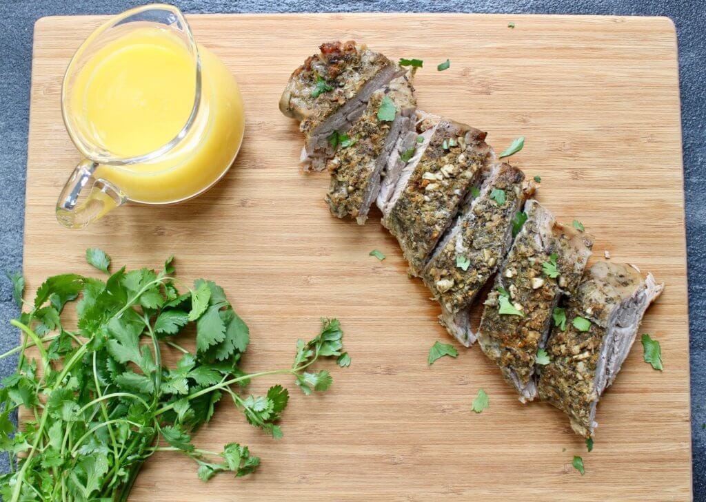 A Cuban-inspired mojo pork tenderloin with a fresh, flavorful sauce with Florida Orange Juice. Cooked right in your slow cooker with plenty of leftovers for more than one meal. 