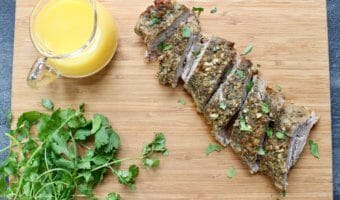 A Cuban-inspired mojo pork tenderloin with a fresh, flavorful sauce with Florida Orange Juice. Cooked right in your slow cooker with plenty of leftovers for more than one meal.