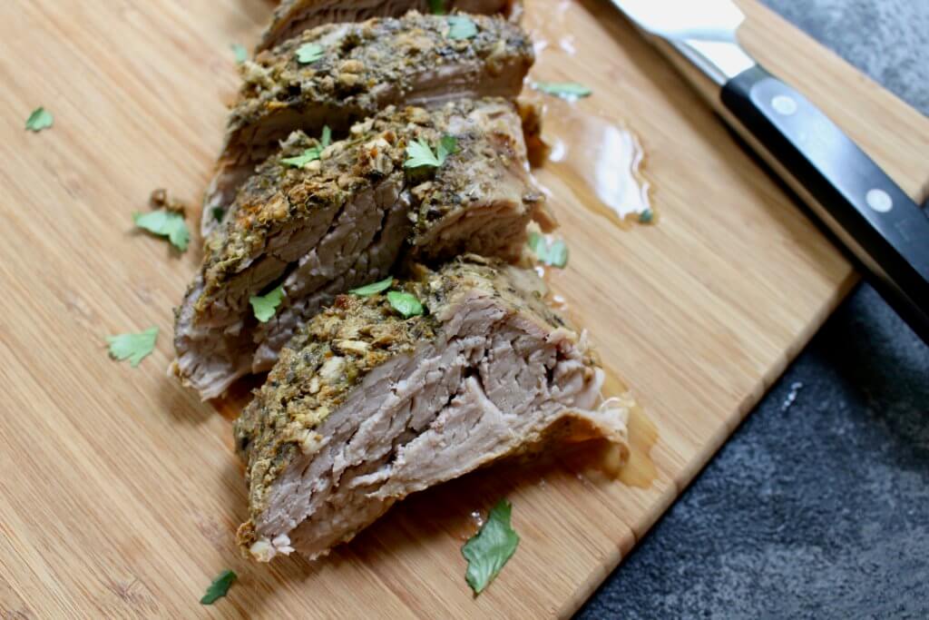 A Cuban-inspired mojo pork tenderloin with a fresh, flavorful sauce with Florida Orange Juice. Cooked right in your slow cooker with plenty of leftovers for more than one meal. 