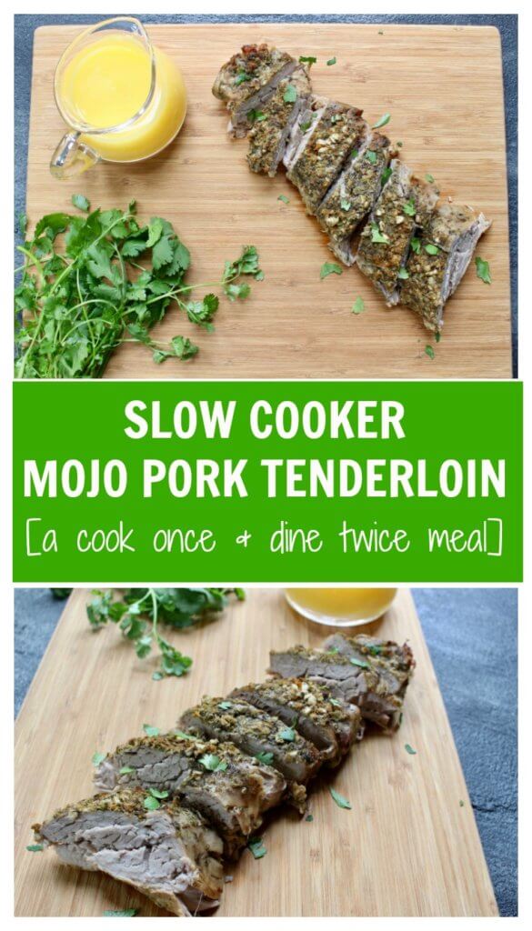 A Cuban-inspired mojo pork tenderloin with a fresh, flavorful sauce with Florida Orange Juice. Cooked right in your slow cooker with plenty of leftovers for more than one meal. 