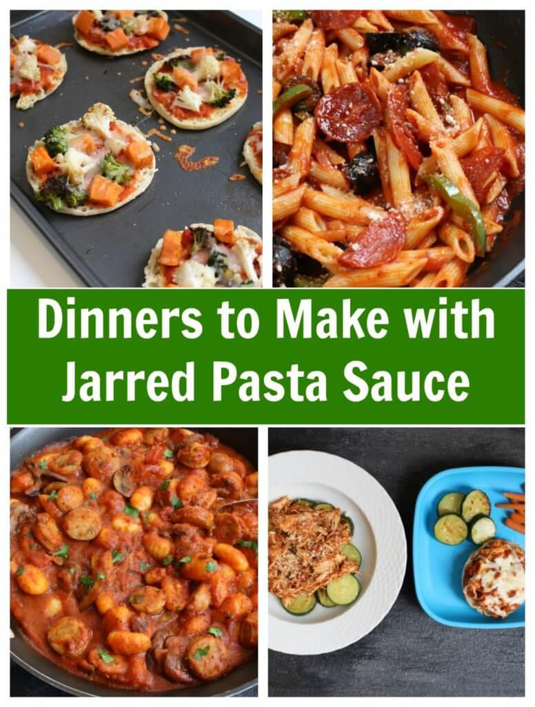 There's more than one way to use a jar of pasta sauce! Get dinner on the table in no-time with one delicious store-bought shortcut: jarred pasta sauce.