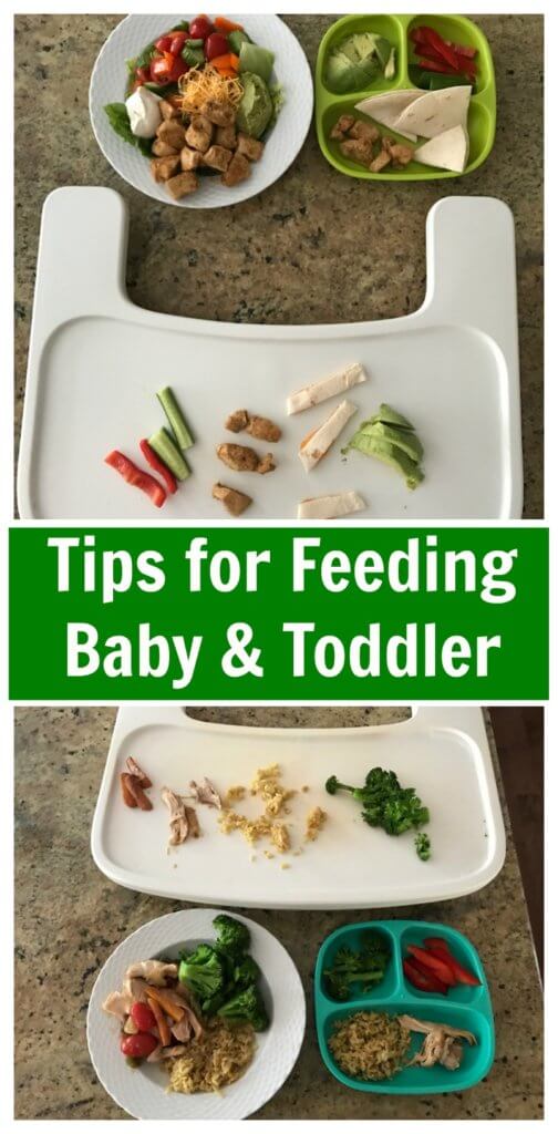 When you have a baby and toddler at home, feeding your family and yourself can be a daunting task. Here are a few tips for feeding a baby and toddler, tears-free!