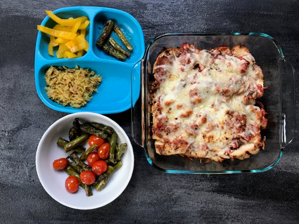 Grilled Chicken Parmesan is a lighter version of the Italian classic, made even easier by grilling the chicken ahead of time!
