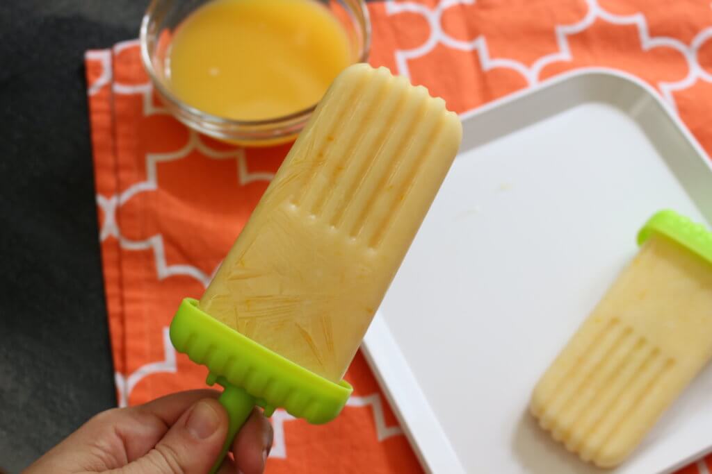 Cool-off during the summer months with these creamy Orange Julius Popsicles. Made with fresh Florida Orange Juice and protein-packed Greek yogurt, they are sure to satisfy!