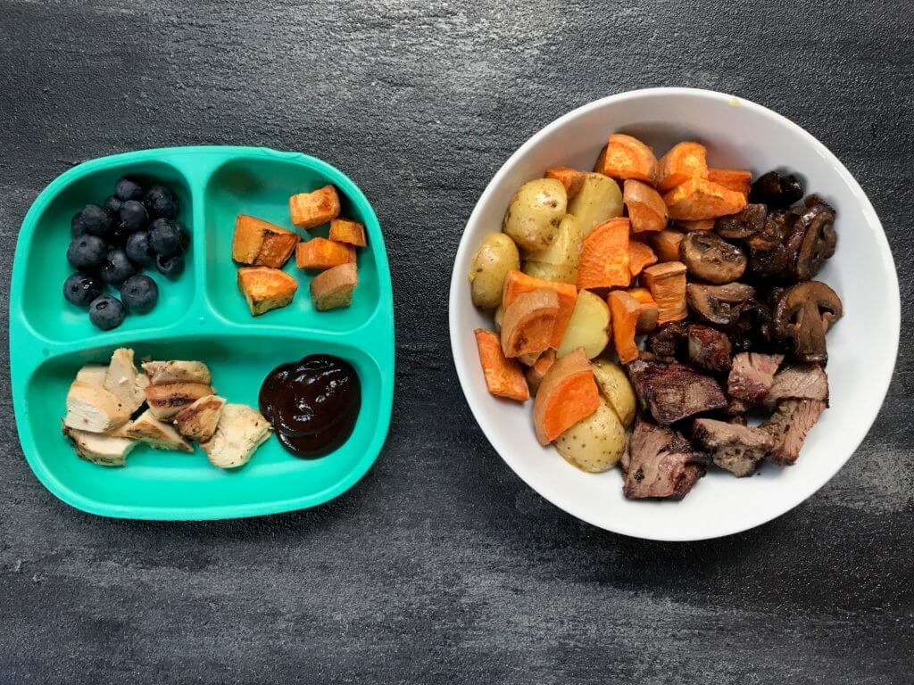 FullSizeRender.jpg-1 - Mom to Mom Nutrition If you love leftovers then these Grilled Steak and Veggie Bowls are for you! Prep the ingredients ahead of time and reheat for another easy weeknight meal.