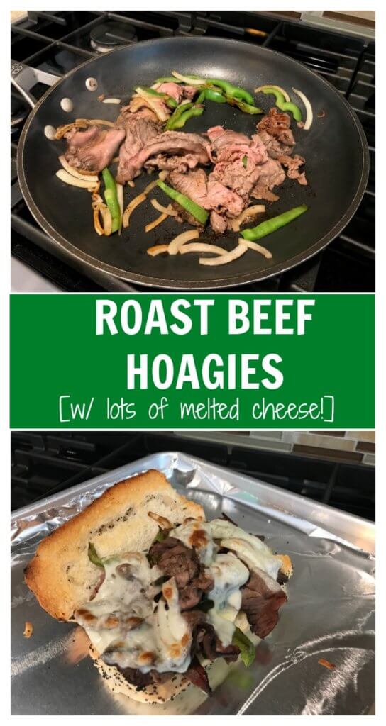 Take your deli sandwich game to the next level by making this beefy, cheesy roast beef hoagie with melted provolone cheese! 