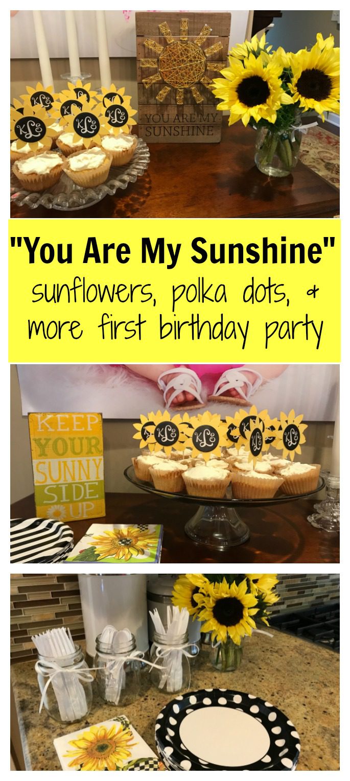 You Are My Sunshine Birthday parties are perfect for your summer baby! Make it simple with a little homemade and store-bought accessories and food! 