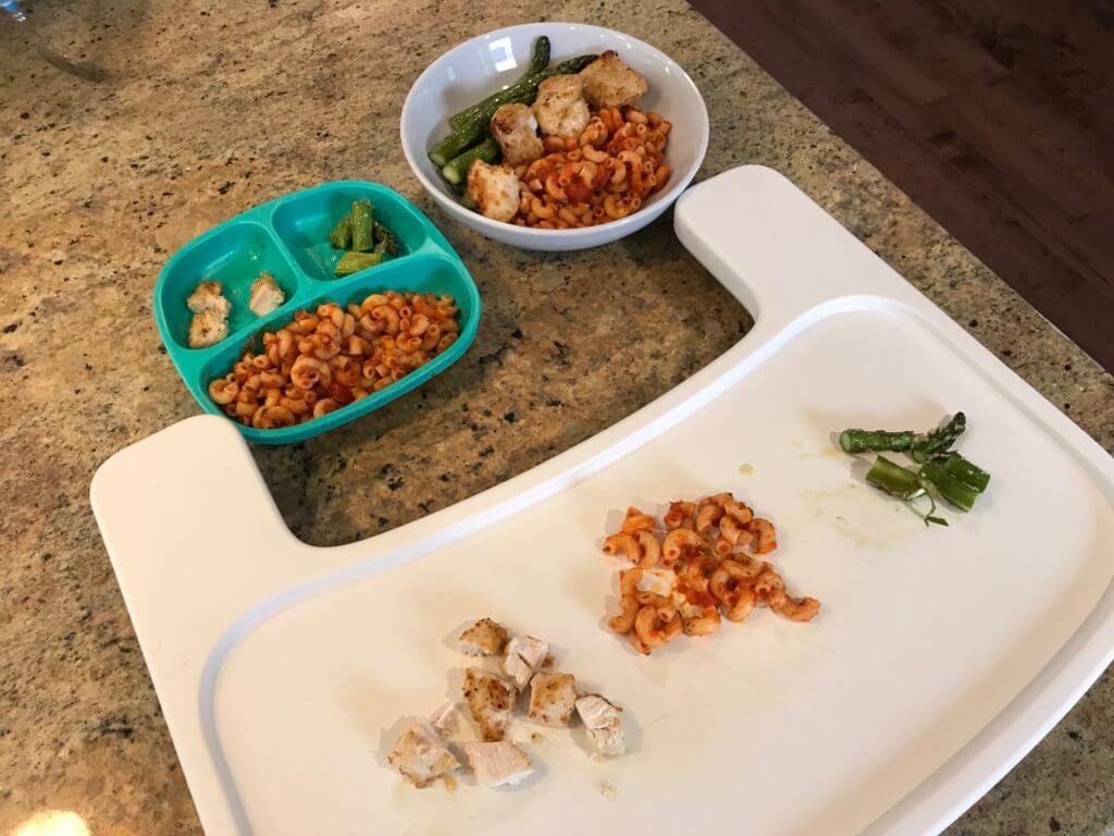 IMG_9820 - Mom to Mom Nutrition All you need is one pan, a few pantry staples, and 25 minutes until you can enjoy this simple sheet pan garlic parmesan chicken dinner.