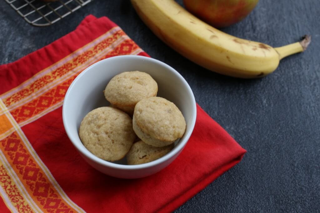 Apples and bananas make the perfect fruit combo in these applesauce banana muffins. A kid-friendly breakfast, snack, or lunchbox option!