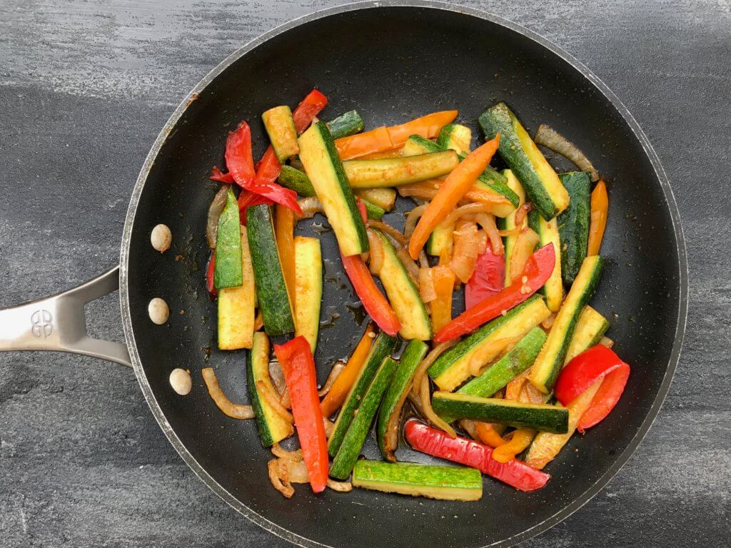Spice-up taco night with taco seasoned veggies. The perfect healthy side dish to a traditionally carbohydrate heavy meal!