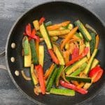 Spice-up taco night with taco seasoned veggies. The perfect healthy side dish to a traditionally carbohydrate heavy meal!