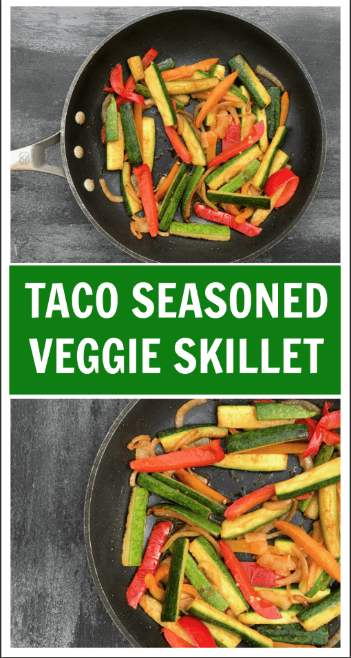 Spice-up taco night with taco seasoned veggies. The perfect healthy side dish to a traditionally carbohydrate heavy meal!