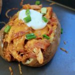 BBQ Chicken Stuffed Baked Potatoes bring together tender bites of chicken mixed with one fluffy baked potato for a simple weeknight meal.