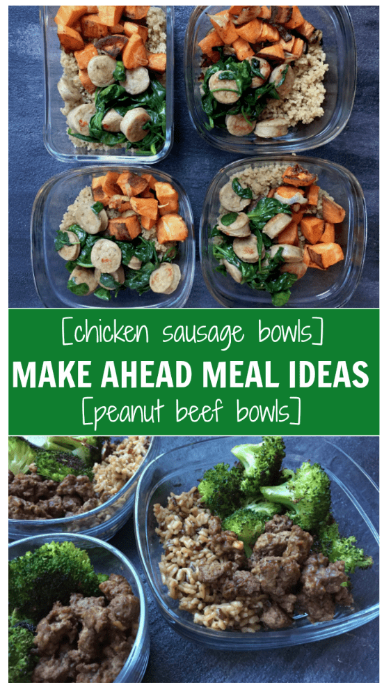 Take 30 minutes on the weekend to make one or both of these make-ahead meal ideas, perfect for a reheatable lunch or dinner.
