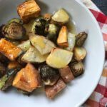 Roasted Vegetables with Orange Glaze takes roasted veggies to the next level. Made with fresh orange juice and ready in less than a minute, the sweet and savory flavors are amazing together!