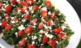 This Mediterranean Layer Hummus Dip is a fresh and healthy appetizer that is the perfect dish to pass at any party!