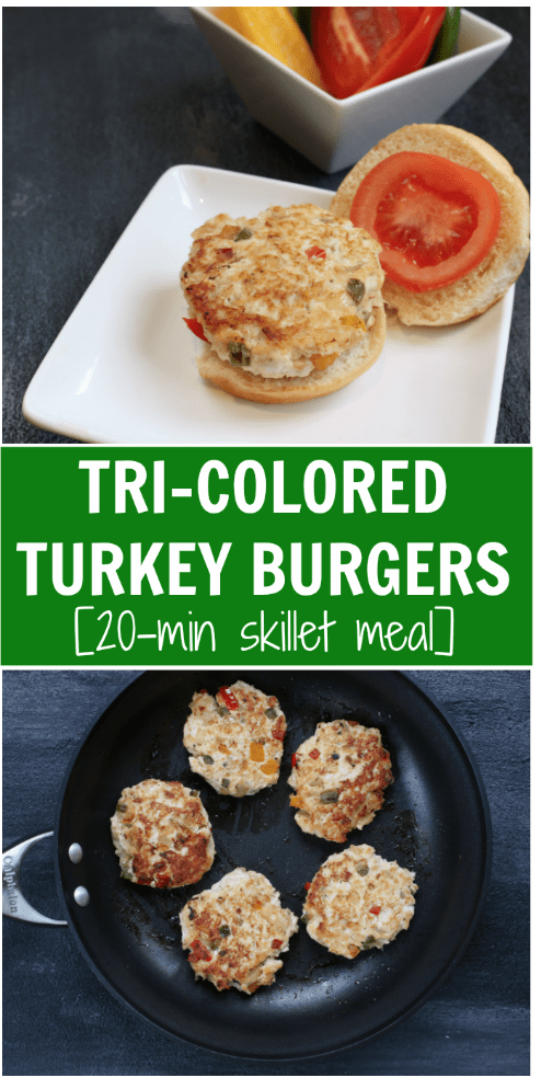 Screen Shot 2017-12-16 at 11.09.40 AM - Mom to Mom Nutrition These Tri-Colored Turkey Burgers are a lean, nutrient-packed burger loaded with lots of flavor and color. They make a perfect weeknight grill or skillet meal!