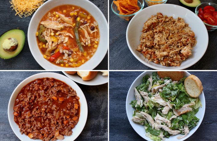 A list of easy my family’s dinner ideas meant to provide some weeknight inspiration when 5 pm hunger hits!