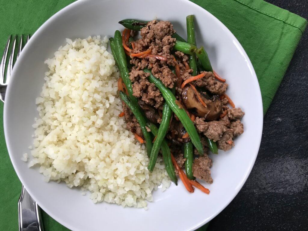 IMG_0838 - Mom to Mom Nutrition Add more vegetables to your family’s diet with this veggie-packed beef stir-fry. Ready in just under 25 minutes with plenty of fresh veggies to add to this one-pan meal!