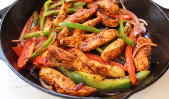 Skillet Chili-Lime Chicken Fajitas are a fast, fresh, and flavorful recipe that you can have on your dinner table in under 30 minutes!