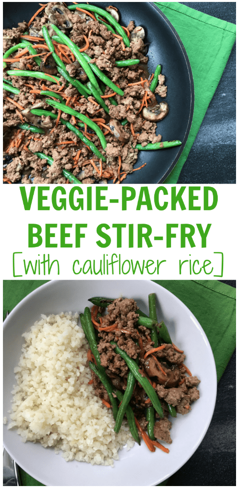 Screen Shot 2018-01-04 at 9.08.37 PM - Mom to Mom Nutrition Add more vegetables to your family’s diet with this veggie-packed beef stir-fry. Ready in just under 25 minutes with plenty of fresh veggies to add to this one-pan meal!