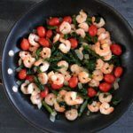 From a flatbread to a bowl with brown rice, this shrimp Florentine skillet makes the perfect, flavorful meatless meal.